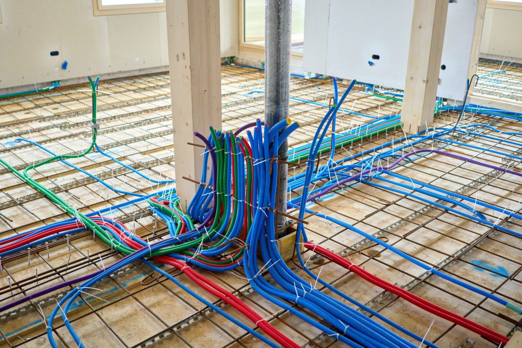radiant in-floor heating