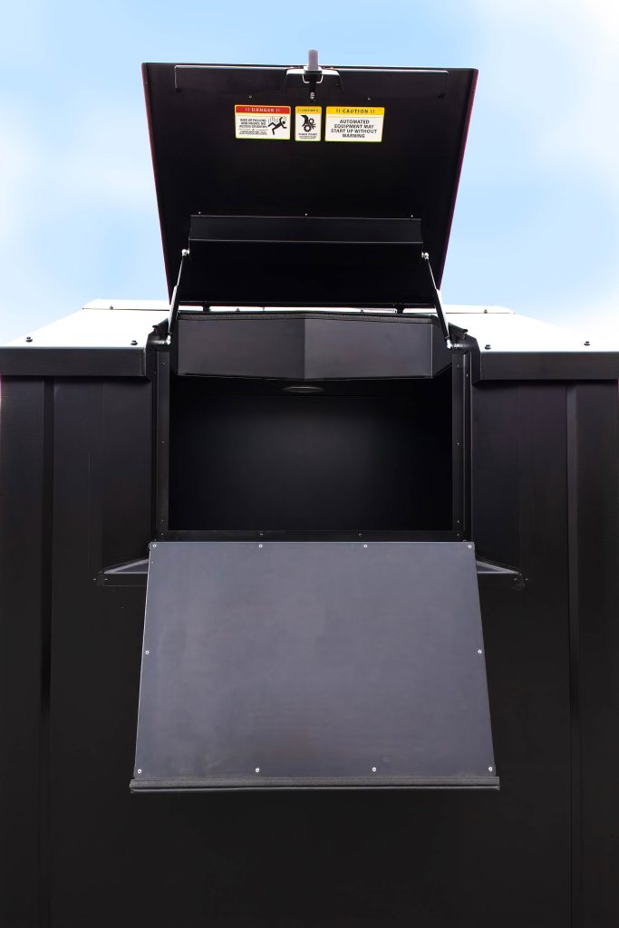 Bio200 fuel loading lid open